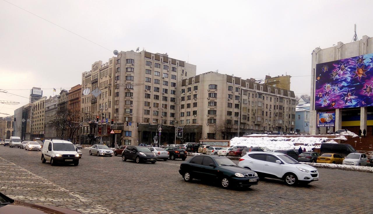 Apartment Triokhsviatytelskaya Street 3 Київ Екстер'єр фото